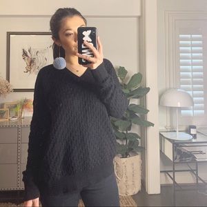 vince black sweater